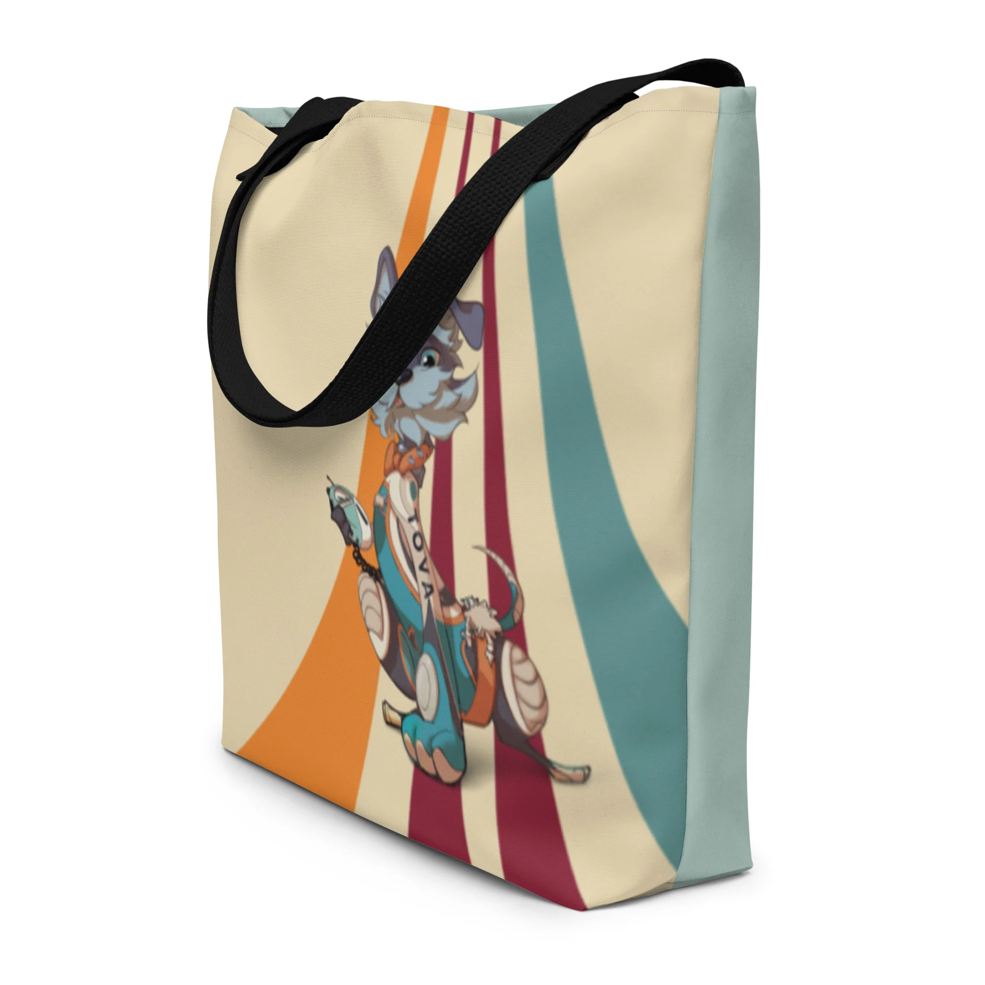 Fluffy Frontier: TOVA Large Tote Bag - Image 2