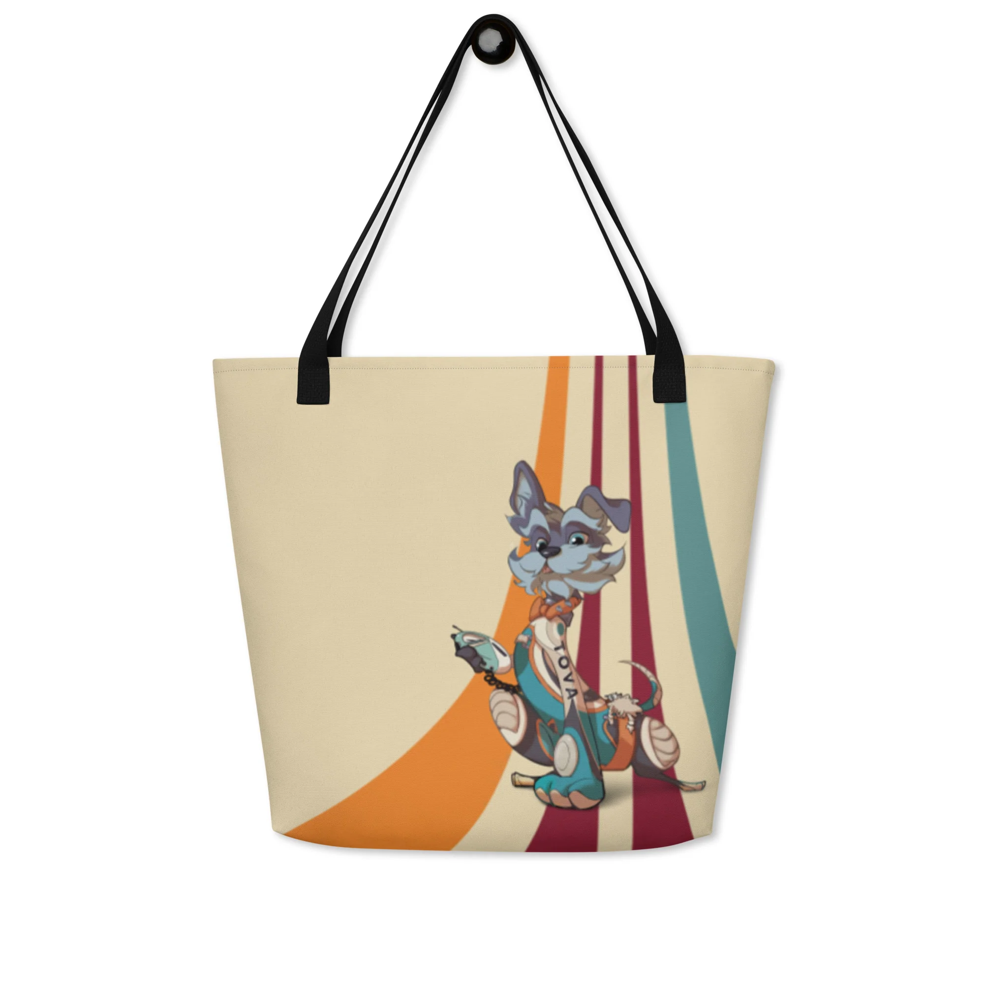 Fluffy Frontier: TOVA Large Tote Bag - Image 5