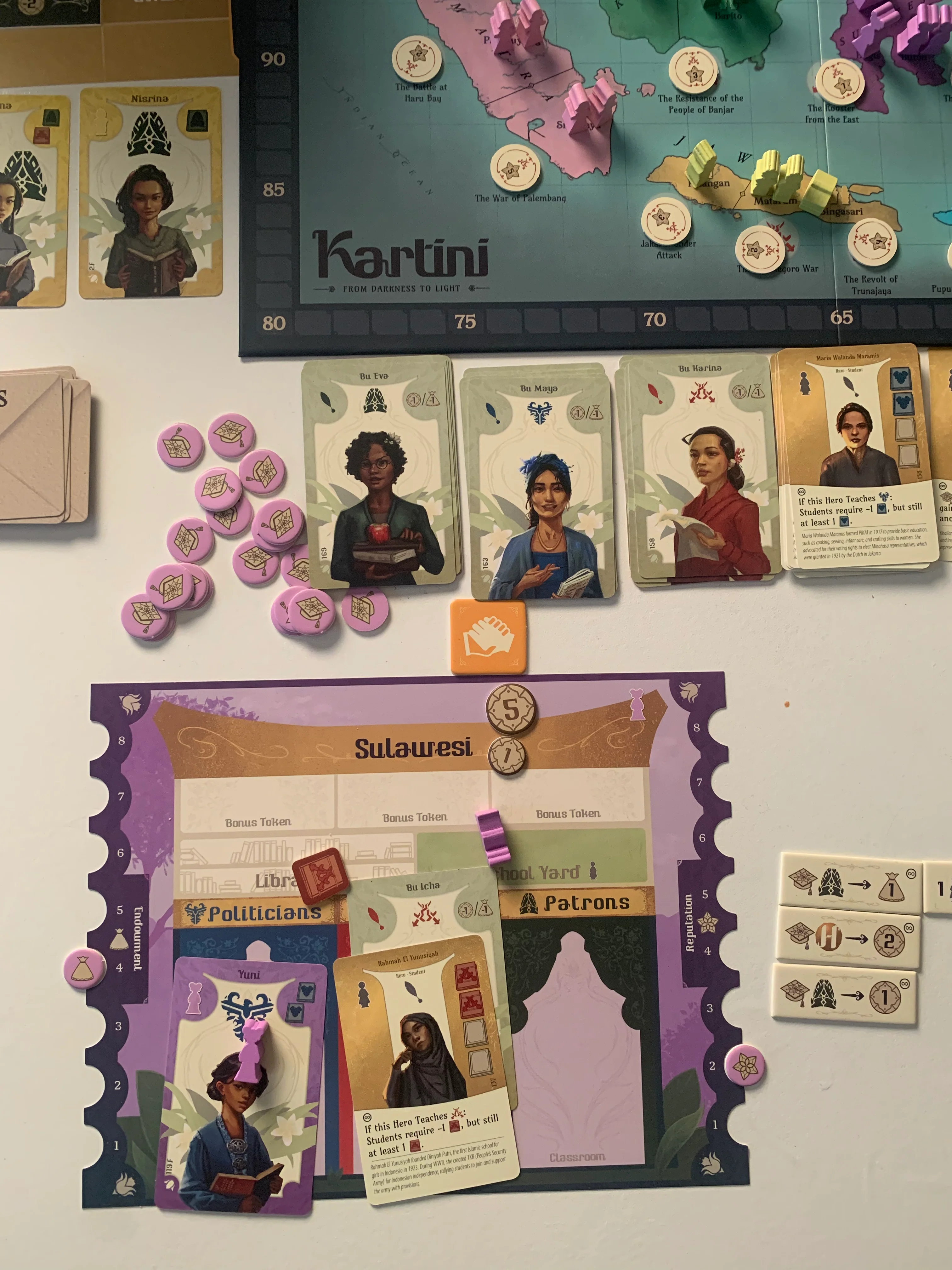 Kartini - From Darkness to Light Board Game - Image 4