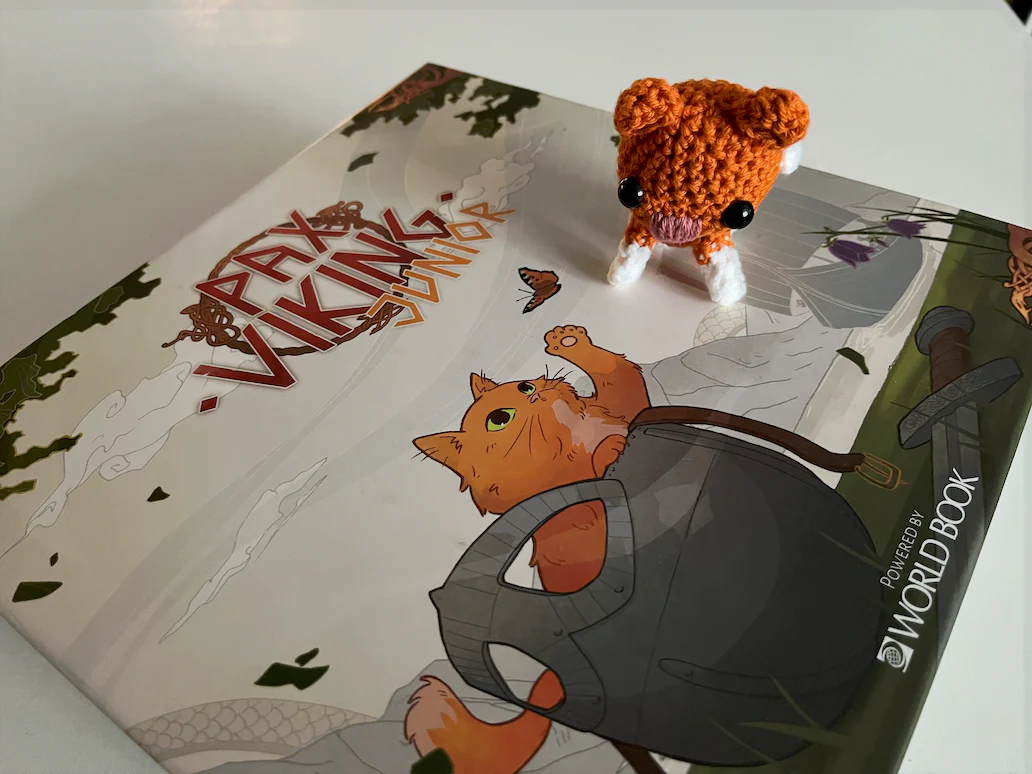 Pax Viking Junior: Hand-Crocheted Norwegian Forest Cat Plushy