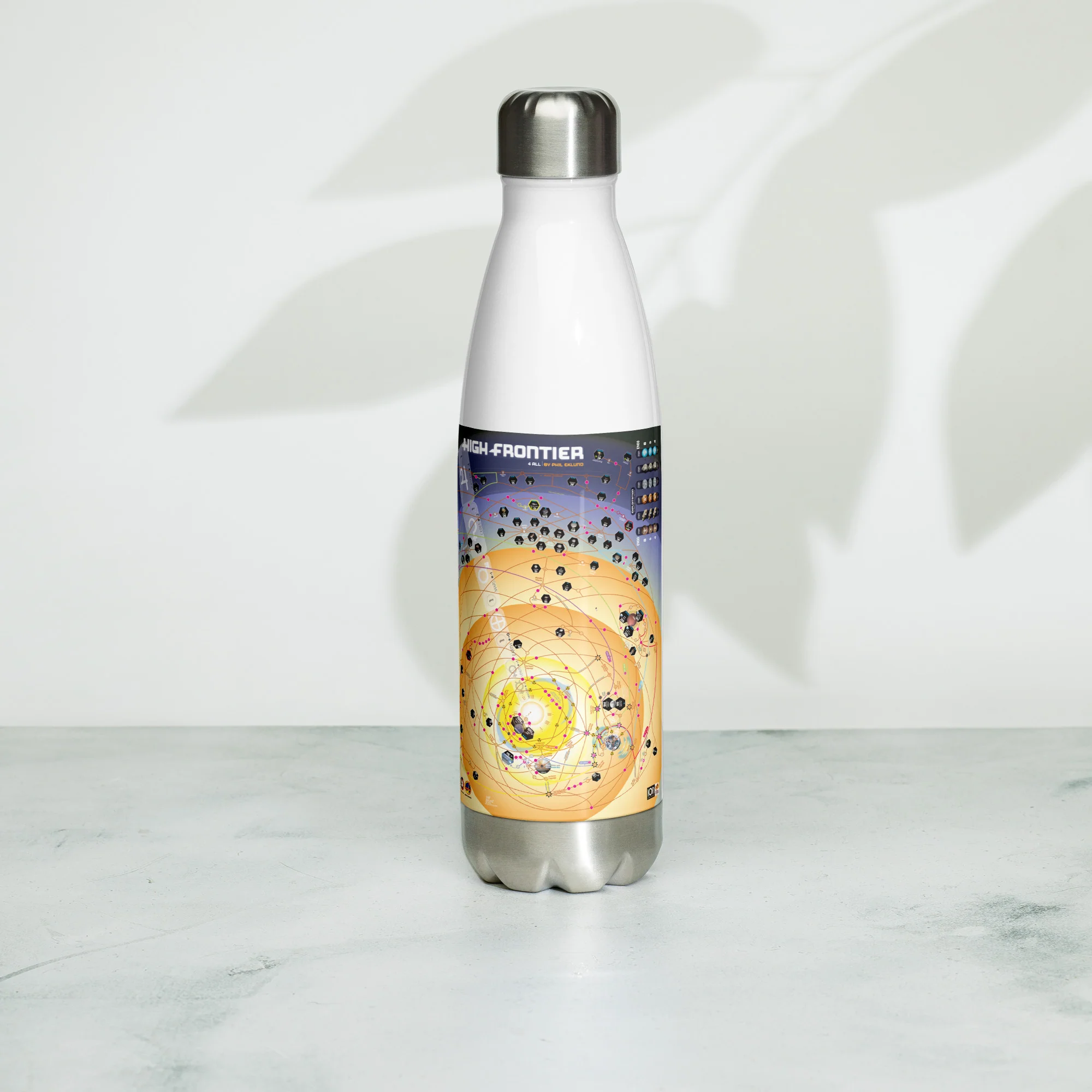 HIGH FRONTIER 4 ALL Map: Stainless Steel Water Bottle - Image 2