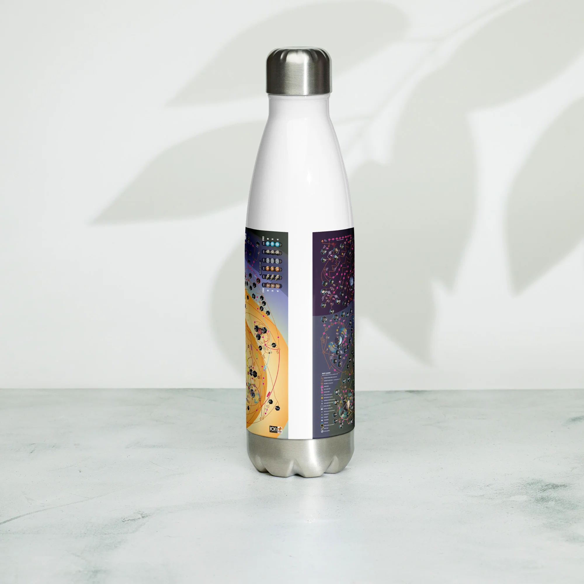 HIGH FRONTIER 4 ALL Map: Stainless Steel Water Bottle - Image 4