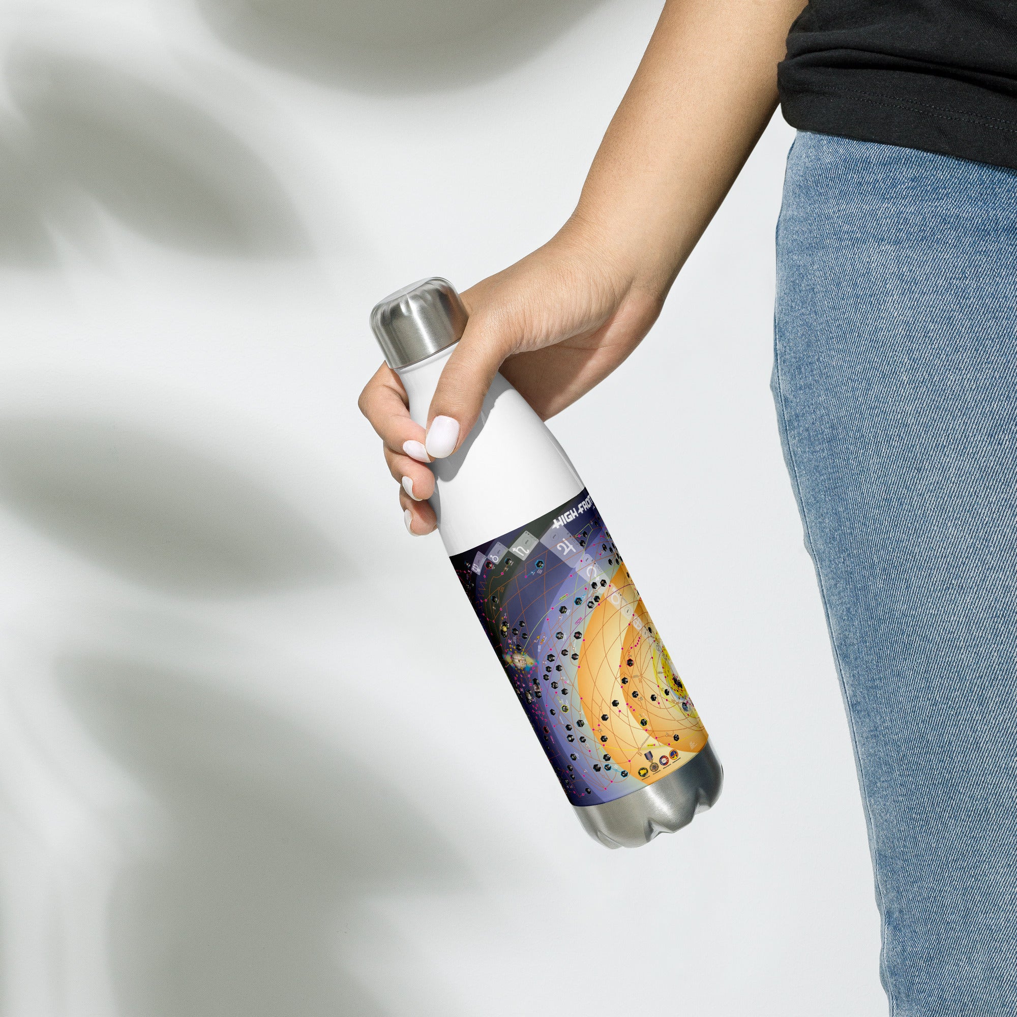 HIGH FRONTIER 4 ALL Map: Stainless Steel Water Bottle - Image 6