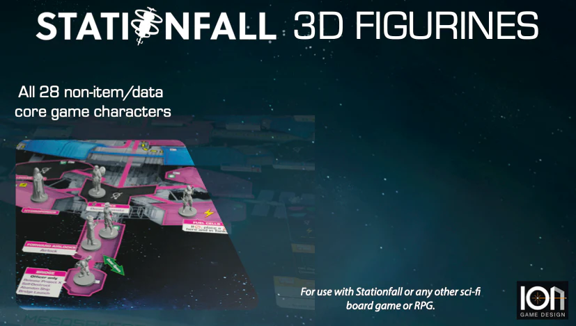Stationfall 3D Mini Character Figurines