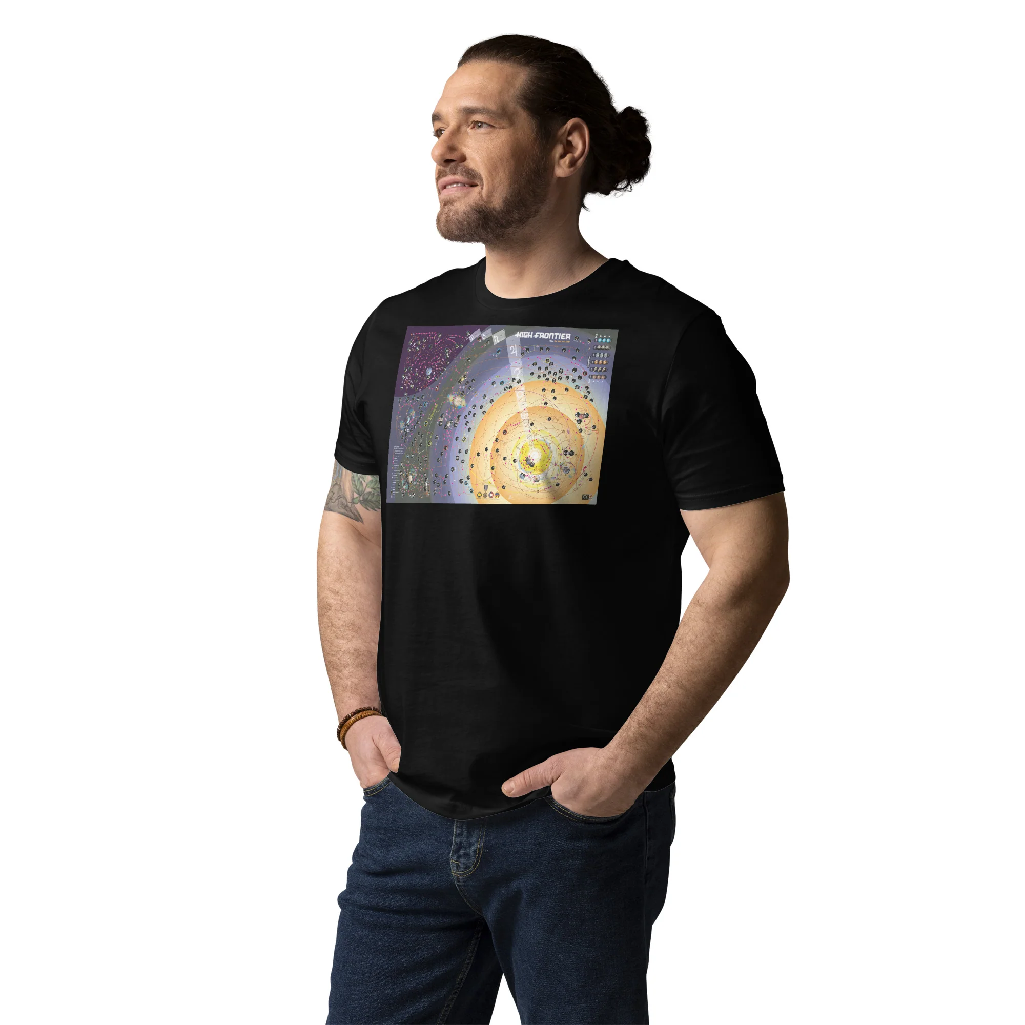 Unisex organic cotton t-shirt HIGH FRONTIER 4 ALL